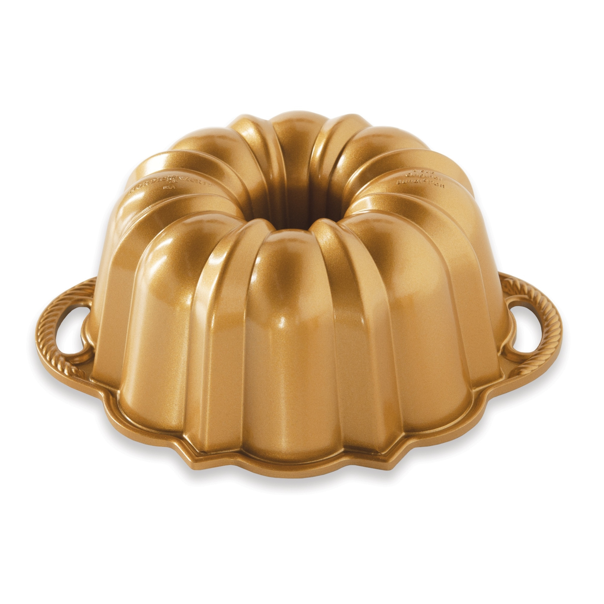 Petit moule à gâteau Bundt® Original Gold avec poignées