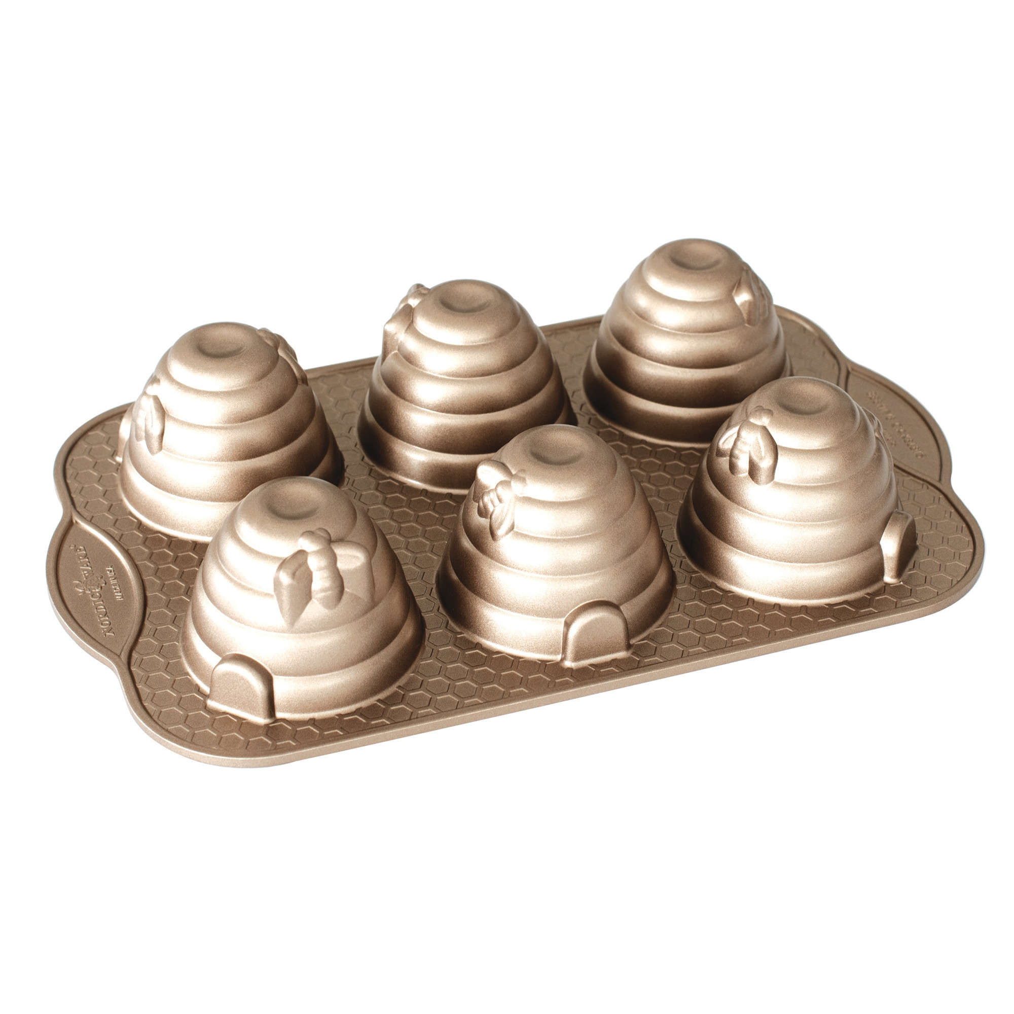 Moule à gâteau 6 mini ruches Gold