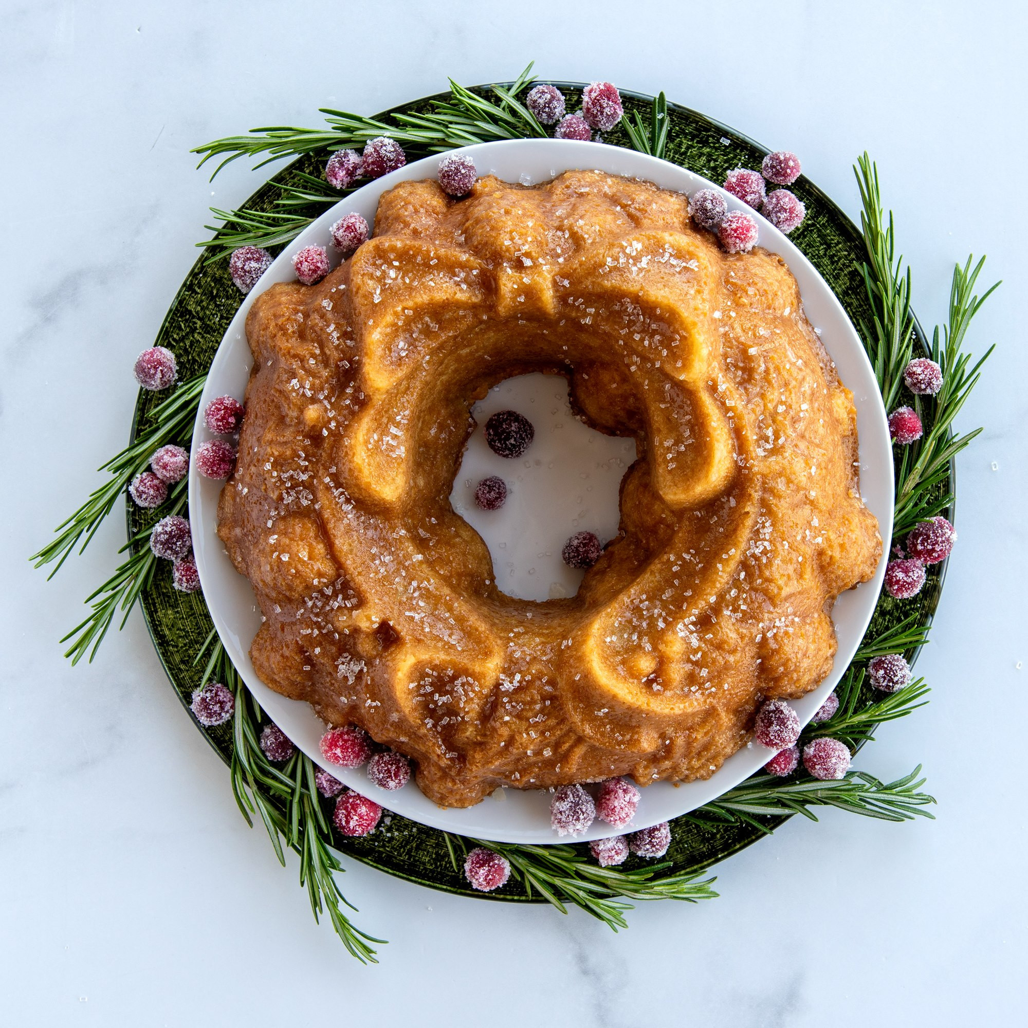 Moule à gâteau Bundt® Couronne de Noël Silver