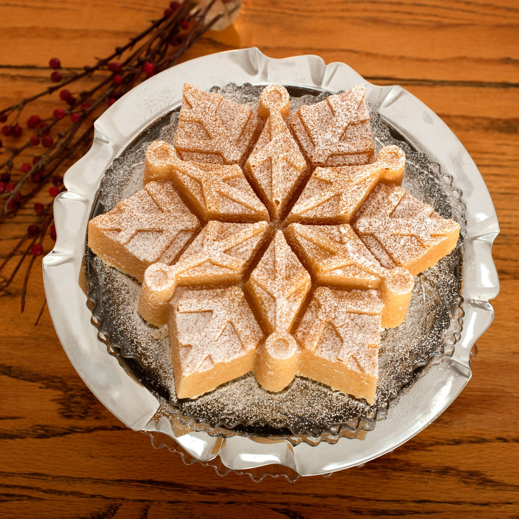 Moule à gâteau Cristaux de neige Silver